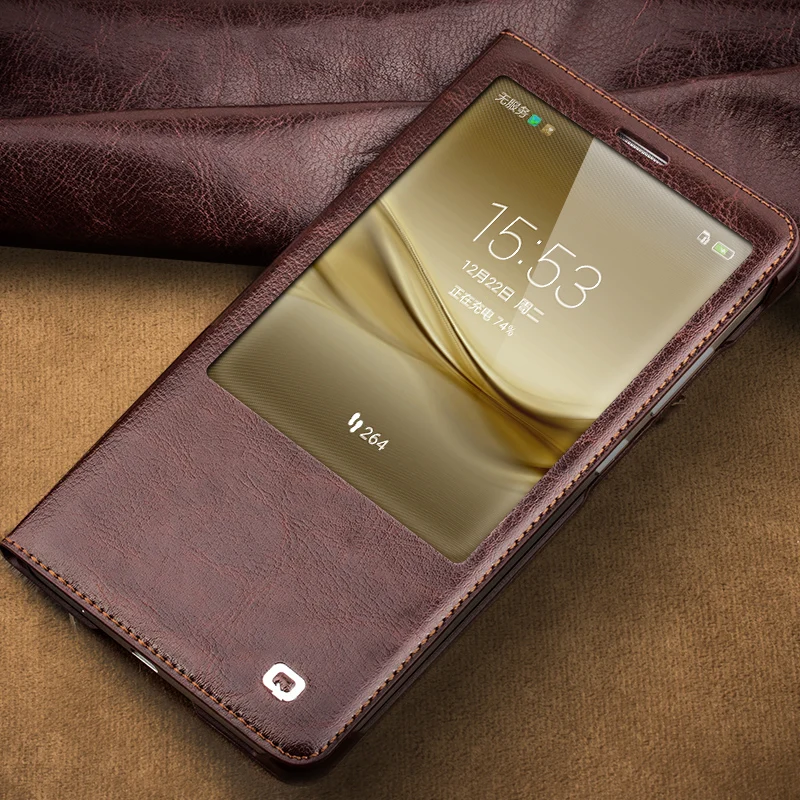 Чехол QIALINO для Huawei Ascend Mate 8 роскошный чехол из натуральной кожи Mate8 откидной смарт