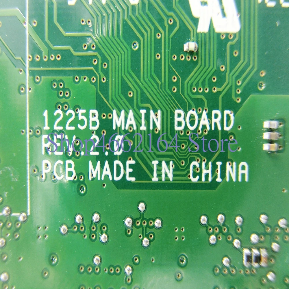 1225B материнская плата для ноутбука 4 ГБ ОЗУ REV2.0 для ASUS EEE PC 1225B материнская плата для ноутбука протестированная Рабочая полностью протестированная