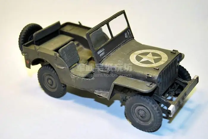 Вторая мировая война джип Willys3D Бумажная модель сделай сам