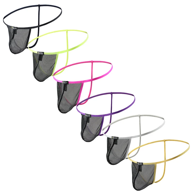 5 6 шт. Новое сексуальное мужское нижнее белье с Т образным вырезом сексуальные