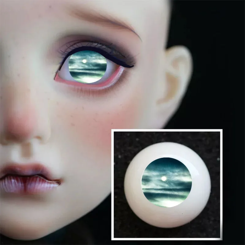 Новинка 1 пара DIY акриловые глаза BJD 8 мм 10 12 14 16 18 20 китайский цвет чернил без напора
