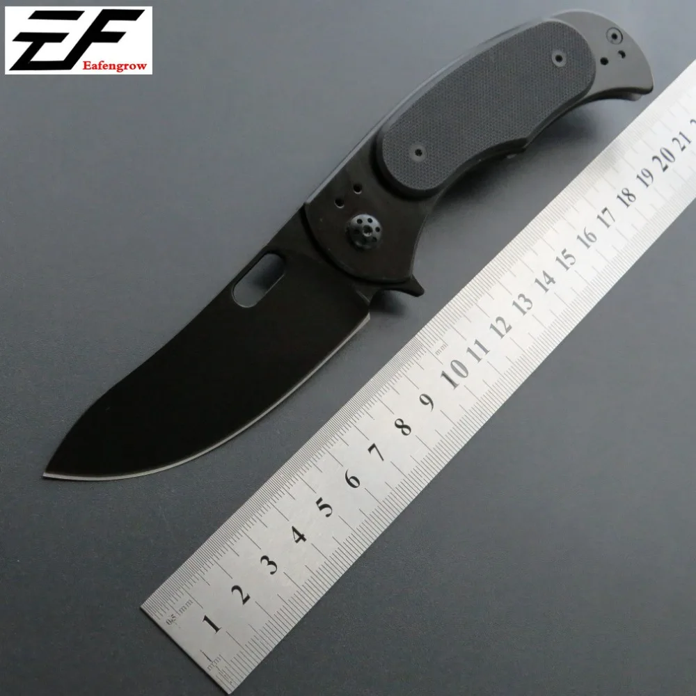 New EF330 Camping Hunting Knife D2 Steel Black G10 Handle EDC Folding Knives Tactical Survival Tools | Инструменты