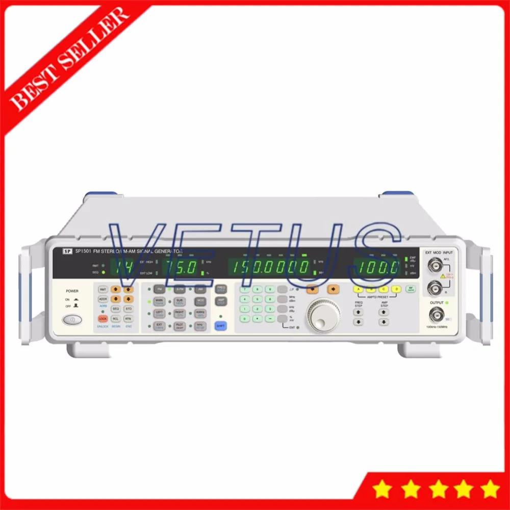 

SP1501 DDS High Frequency Synthesized Signal Generator with FM 0~100kHz AM 0~60% Stereo modulation