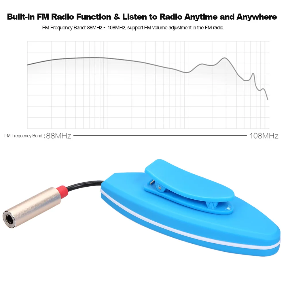 Новинка музыкальный MP3 плеер 4 Гб IPX8 водонепроницаемые наушники для дайвинга