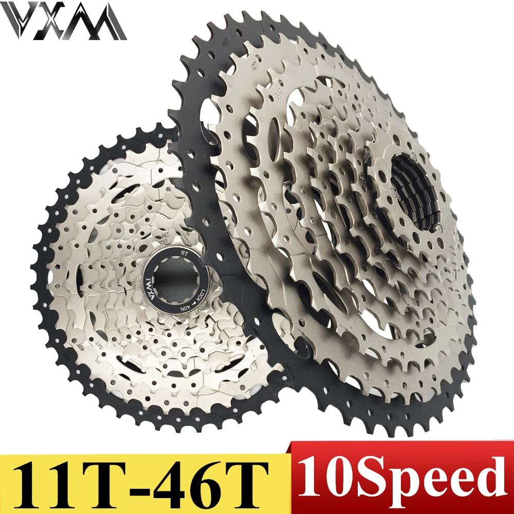 VXM маховик для велосипеда 11 46T 10 скоростей 10s широкий диапазон горного Кассетный