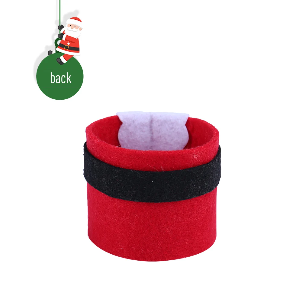 Christmas Button belt Napkin Rings Holder for Party Banquet Dinner Table Decoration/Wedding Ornament 40%off | Дом и сад