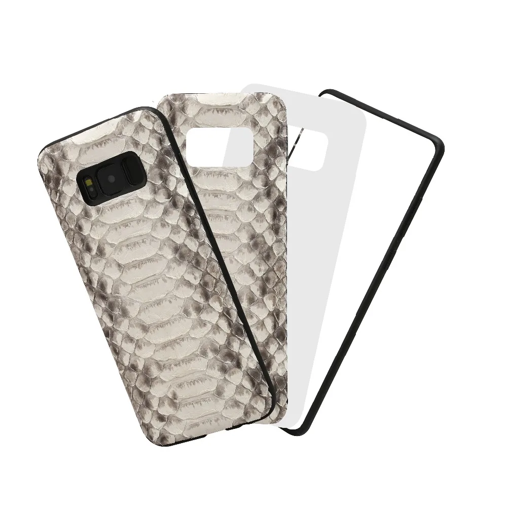 Оригинальный чехол из кожи питона для Galaxy s8 s10 plus телефона натуральной задняя