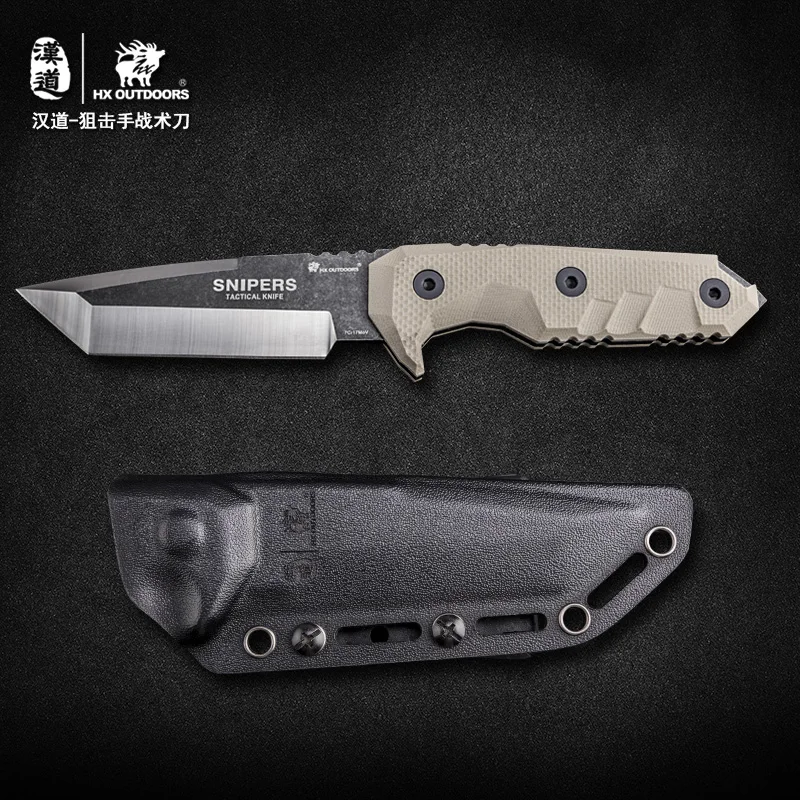 HX 7Cr17MoTactical ножи с фиксированным лезвием инструменты для выживания охотничьи