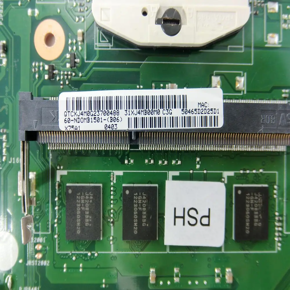 X75A 4G RAM материнская плата HM76 REV2.0 для ASUS R704V X75VD X75A1 X75V ноутбука DDR3 PGA989 100%