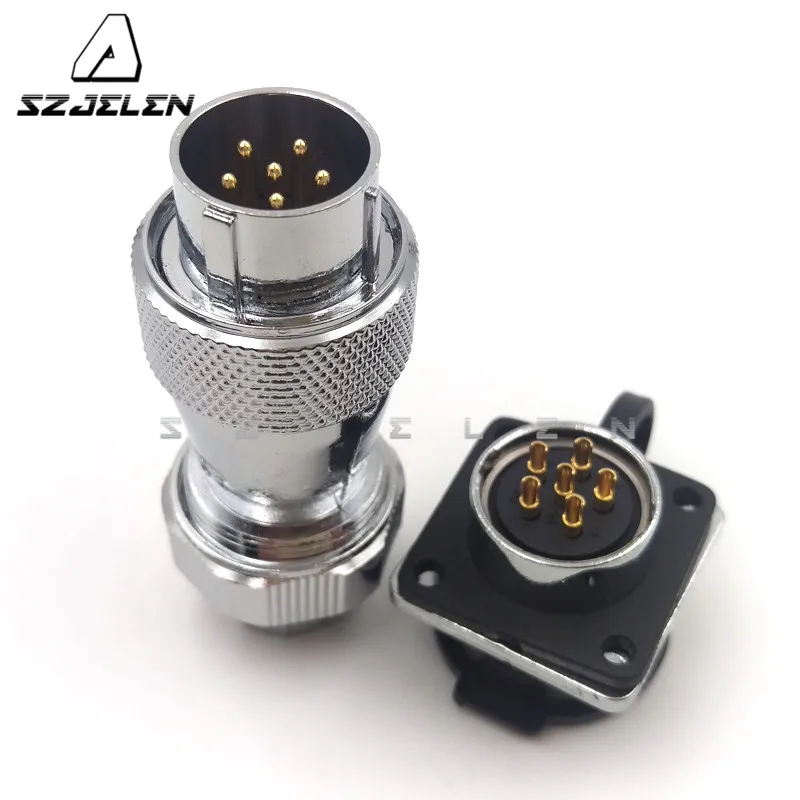 SZJELEN WS20 series 6 pin connector Waterproof panel mount 6pin | Обустройство дома