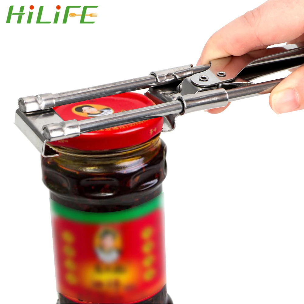 

HILIFE Manual Can Opener Stainless Steel Multifunction Gadgets Professional Bottle Opener Adjustable Kitchen Accessories