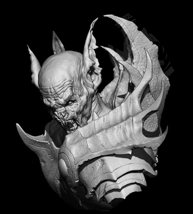Новинка 1/10 несобранный набор из смолы seraphe the Hunter фантастический бюст зомби