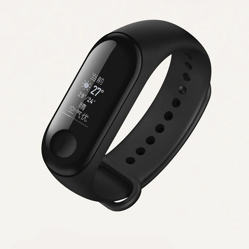 Standard Version Xiaomi mi band 3 Смарт-браслет mi band 3 OLED дисплей фитнес mi браслет-трекер водонепроницаемые часы Correa - Цвет: Standard Version