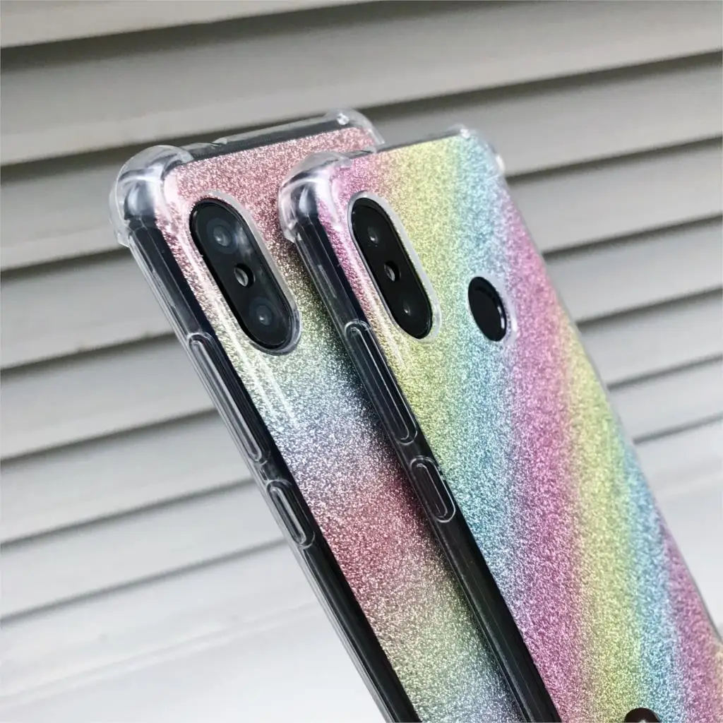 Armor Gradient Aurora Laser Case For Huawei Nova 4 3 Cover Silicone TPU Soft Phone Cases Honor 10 10i 9 8 Lite 8A 7A 8C 7C 8X 7X |