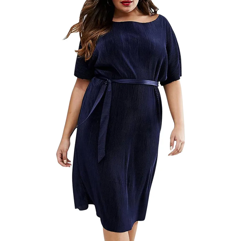 Морской бриз лето плюс Размеры новые женские темперамент О образным вырезом с