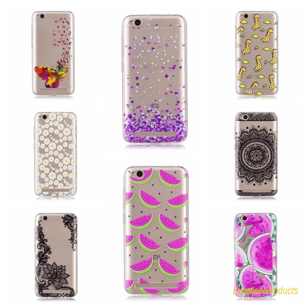 Для Coque Xiaomi Redmi 5A мягкий чехол из ТПУ Kawaii с принтом силиконовый для телефона caso