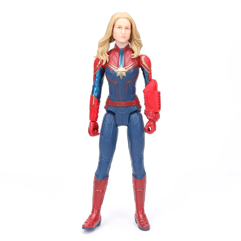 5185 captainmarvelop 30 см Бесконечность Войны Титанов герой серии танос Халк Бастер ПВХ Фигурки Мстители 3 фигурка Коллекционная модель куклы игрушки - Цвет: 5185 captainmarvelop