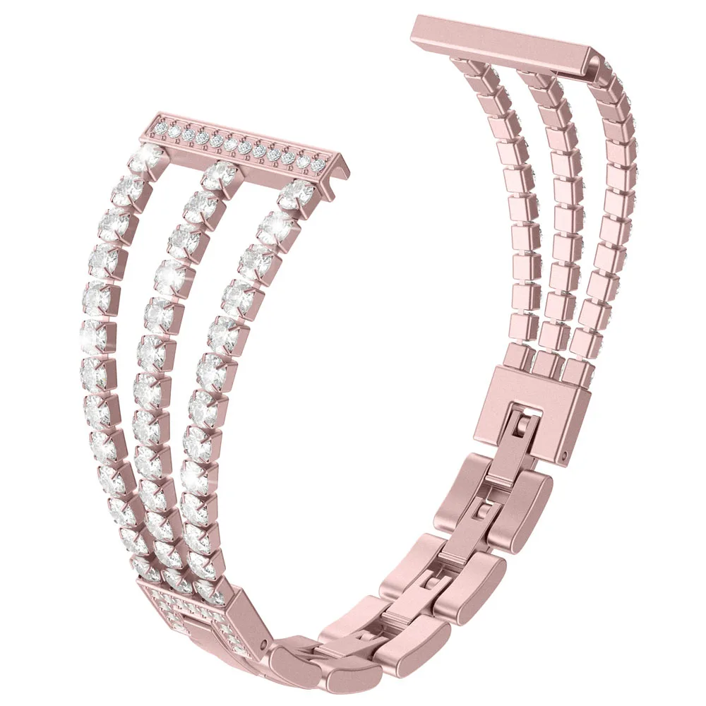 Браслет побрякушка для Fitbit Versa Band женские браслеты из нержавеющей стали для Versa Lite специальное издание браслет ремень аксессуары - Цвет ремешка: PGold