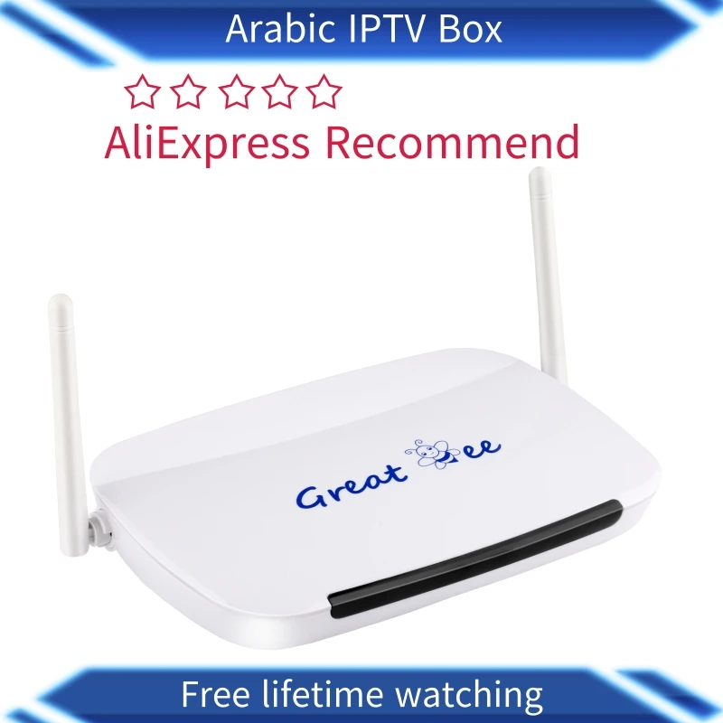 Отличный ee без ежемесячной оплаты лучший Great bee арабский ящик для IPTV, около 400 арабские каналы