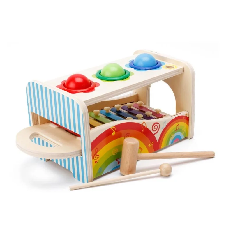 2 звук стучать Beat шары октавы фортепиано монтессори игрушка для детей