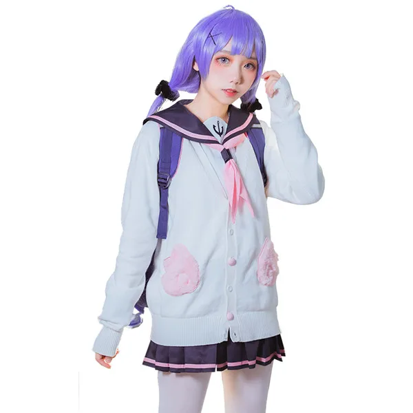 

Popular Game Azur Lane Cosplay Costume Dating day unicorn Sailor suit Top+Skirt+Coat Sweety Campus style