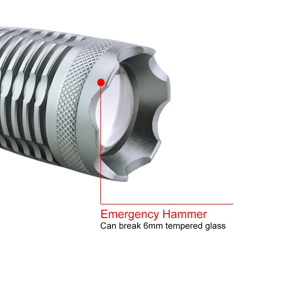 Водонепроницаемый светодиодный фонарик CREE XML T6 с ярким светом IP65 5 режимов