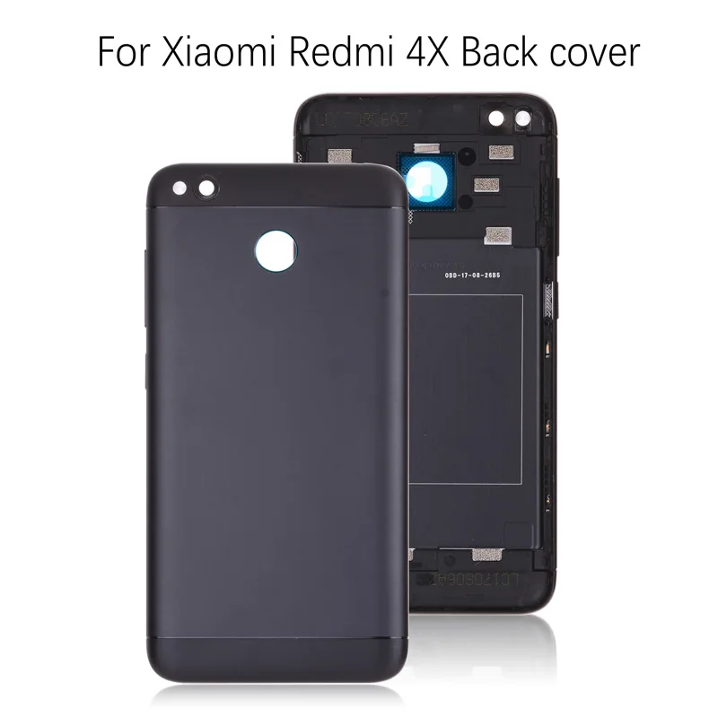Задняя крышка для Xiaomi Redmi 4x на батарею черный золотой