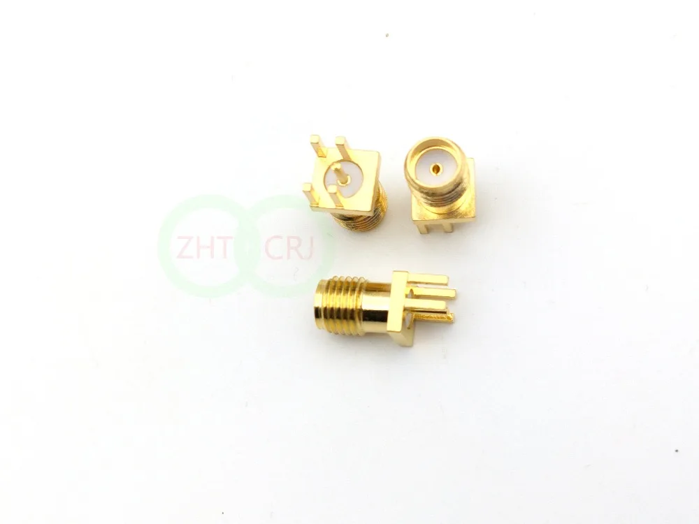 1000 шт Золото SMA гнездо припоя PCB клип край крепление RF разъем|connectors gold|connector 10connector