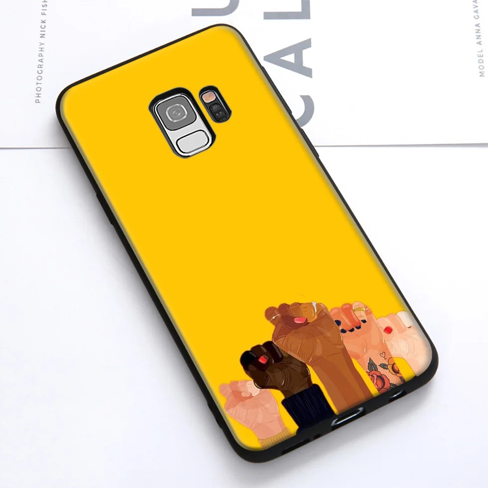 Aesthetics Yellow Pattern Soft Case for Samsung Galaxy S10 S10e S9 S8 Plus S7 S6 Edge &amp J6 2018 Note 10 9 8 |