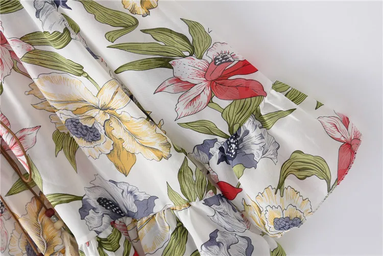 Slash шеи с плеча Бич Повседневные принты футболки для Для женщин Harajuku Топ