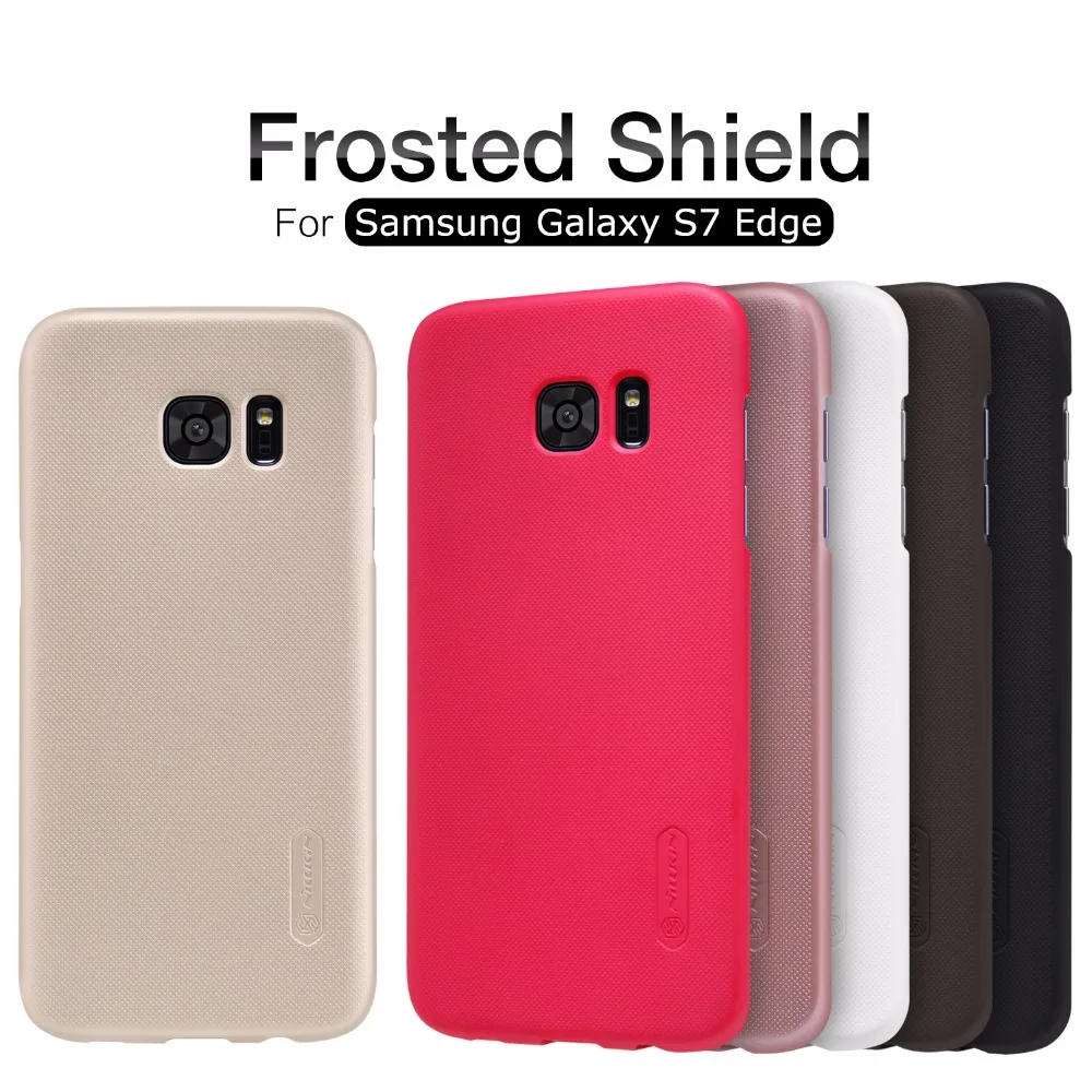 Чехол для Samsung Galaxy S7 Edge задняя крышка чехол NILLKIN Super Frosted Shield с бесплатной защитой