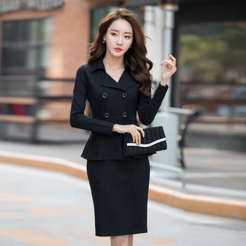 Женское двубортное платье стеганое с длинными рукавами и фальшивым воротником в