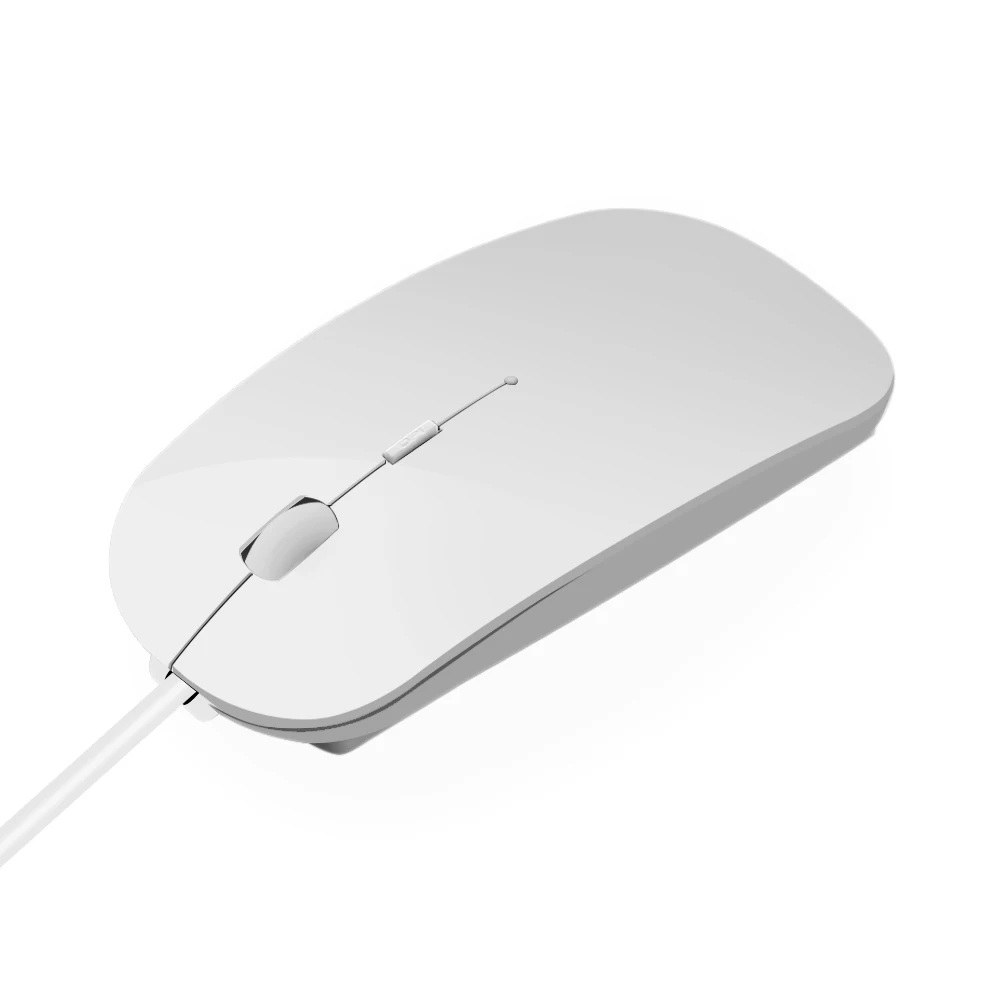 Ультратонкая проводная USB мышь 1600 DPI с беззвучной кнопкой для ноутбука ПК MacBook Air