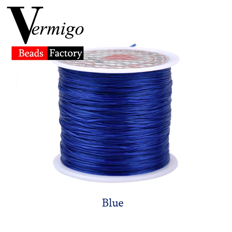 60m/Roll DIY Crystal Beading Stretch Cord for Jewelry Making 0.7mm Elastic Thread Rope Diy Bracelet Necklace Accessories