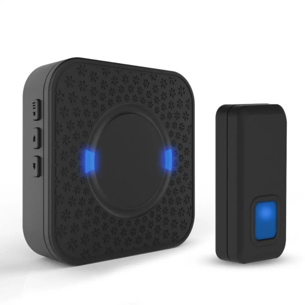 Wireless Smart DoorBell Twin Wall Plug Waterproof Door Chime Kit 300M with 55 Chimes intercom video doorbell | Безопасность и