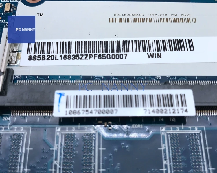 Материнская плата PCNANNY 5B20L16835 CG410 CG510 NM-A681 для Lenovo IdeaPad 100-15IBD w/i5-5200U &quotGRADE A&quot