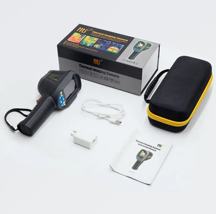 HT-04 IR Digital Thermal Imager Camera 2.4inch Handheld Infrared Thermometer 220x160 Resolution with 4G SD Card