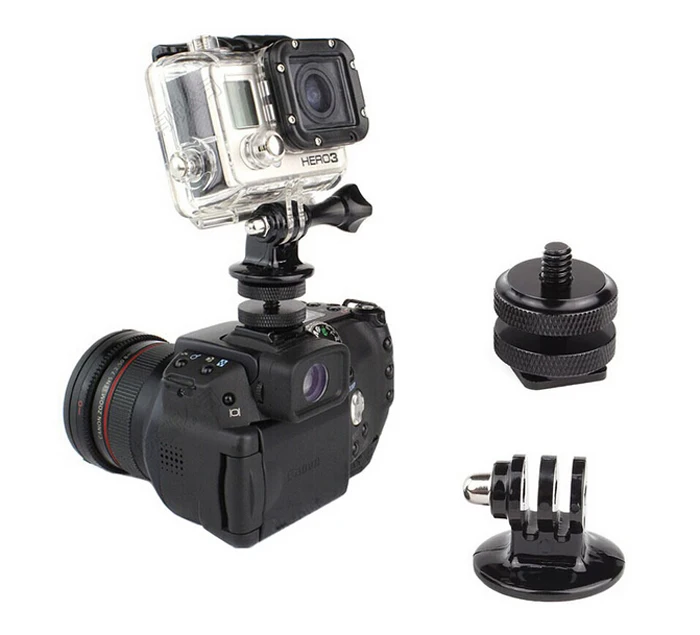 Адаптер для крепления штатива + 1/4 дюймовый Canon Nikon SLR GoPro Hero 4 3 2 SJCAM |