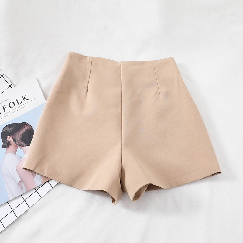 2019 новые модные женские шорты весна и лето свободная Одиночная молния широкие с