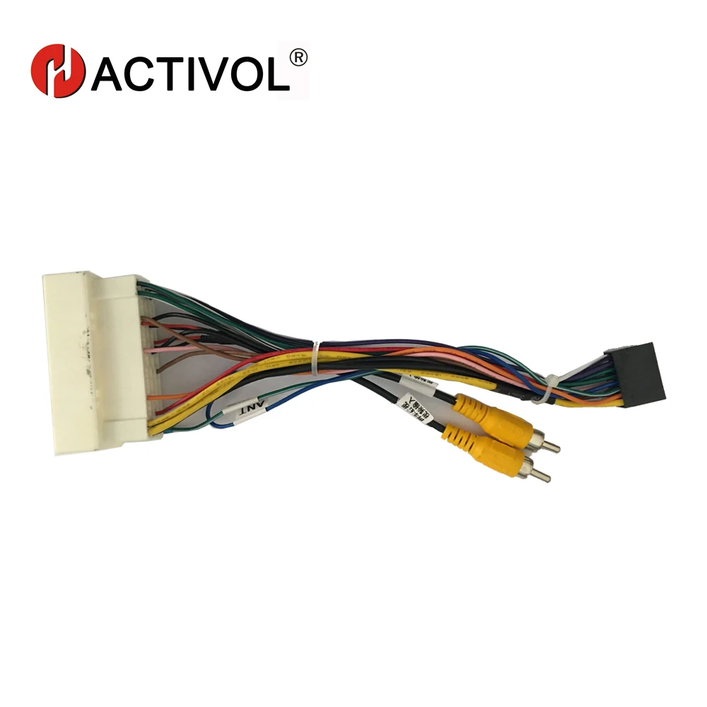 

2 din Car Radio ISO Plug Power Adapter Wiring Harness for Hyundai Verna tucson KIA K2 2017 ISO power harness For car dvd player