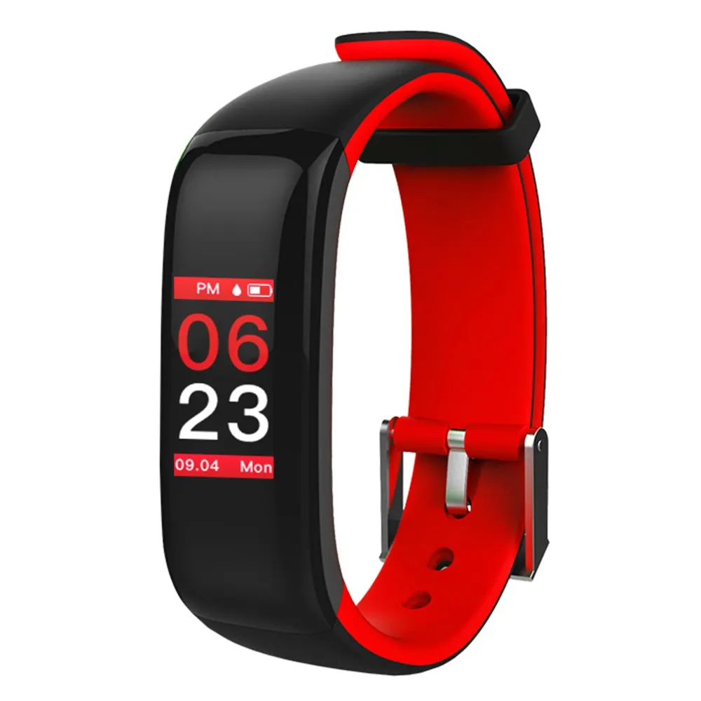 

Touch Button Smart Bracelet Heart Rate Monitor Sport Blood Pressure Heart Rate Sleep Monitor Fitness Activity Tracker Wristband