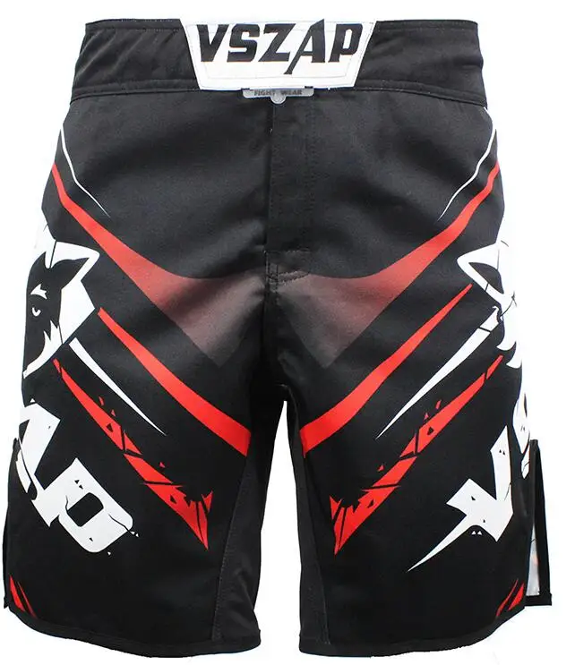 VSZAP взрывающиеся боевые шорты белый и черный ММА Спорт отдых Фитнес Санда