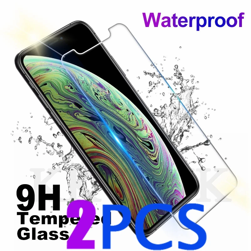 2PCS Tempered Glass For iPhone XS MAX XR 6 6S 7 8 Plus X 5S 5 S SE 5C 4S 4 Screen Protector 9H | Мобильные телефоны и