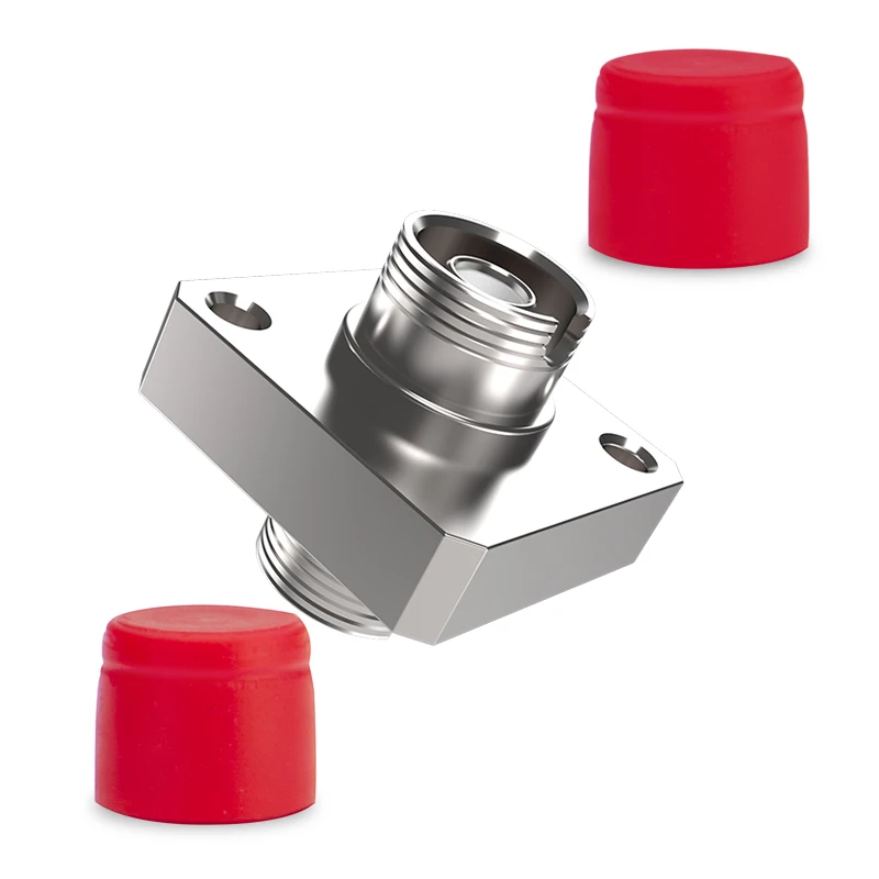 

100PCS/lot FC-FC optical adapter metal type FC PC/UPC/APC SX Single mode Red adapter Red color