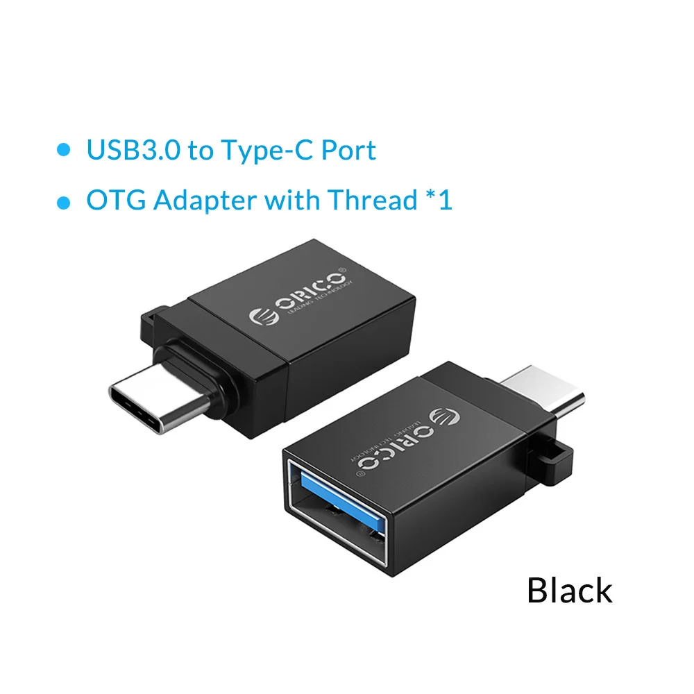 USB3.0 to type-c BK ORICO Micro USB адаптер типа OTG c USB-c USB 3,0 адаптер для зарядки и синхронизации данных для Xiaomi HUAWEI - Цвет: USB3.0 to type-c BK