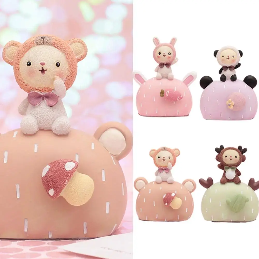 Аксессуары для украшения дома с рисунком милого кролика музыкальная шкатулка