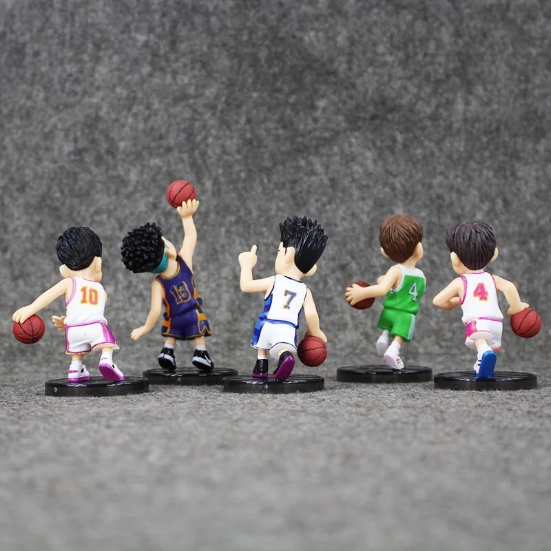 5 шт./лот SLAM DUNK Shohoku баскетбольный плеер Аниме фигурки Куклы ханамичи сакуроги