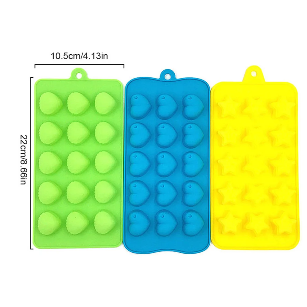 3 Тип силиконовые формы льда DIY Творческий Ice Cube Плесень Мини Mold Maker звезды