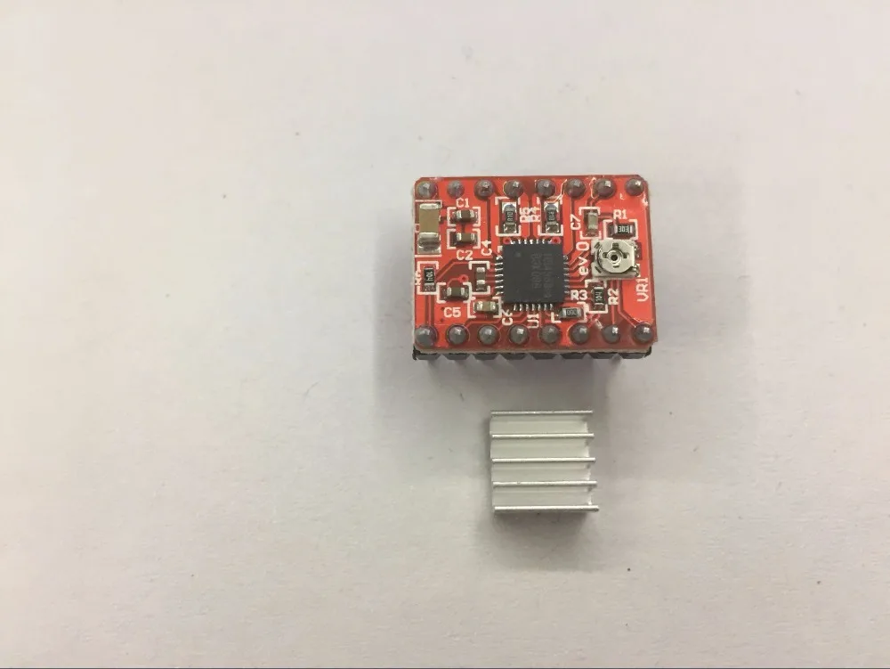 

Шаговый Драйвер Reprap A4988, модуль шагового двигателя с радиатором, 1 шт.