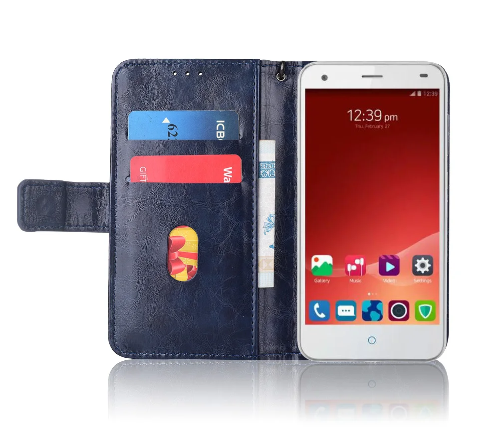 Flip Leather Case For ZTE Blade S6 lite Fundas Printed Flower 100% Special wallet stand case with Strap | Мобильные телефоны и